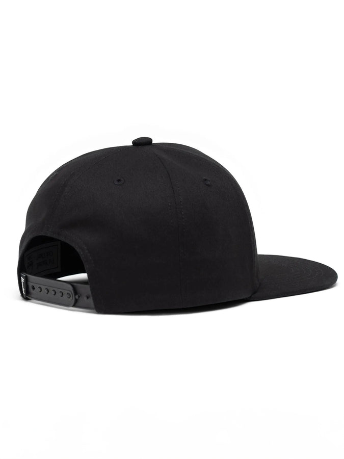 Herschel Whaler 6 Panel Strapback Hat | BLACK (00001)