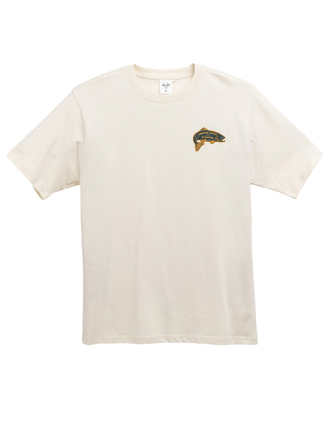 Herschel Linout Fish T-Shirt | VINTAGE WHITE (06726)