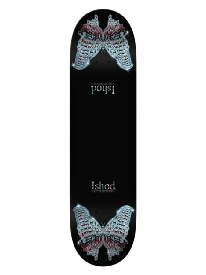 Real Ishod Mariposa Chrome Redux Twin Tail Skateboard Deck | BLACK