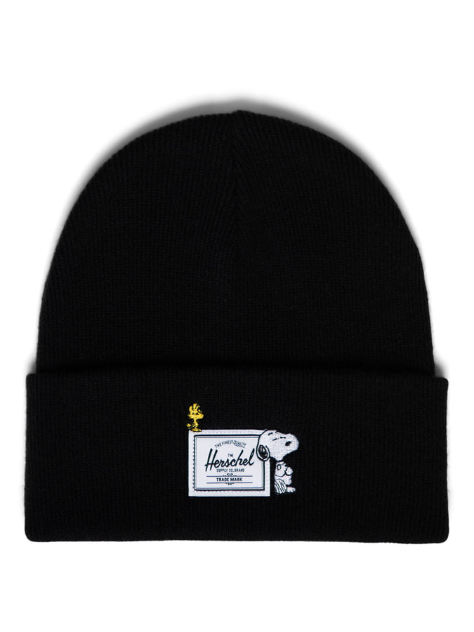 Herschel x Peanuts Elmer Beanie | SNOOPY AND WOCK BLACK (08289)