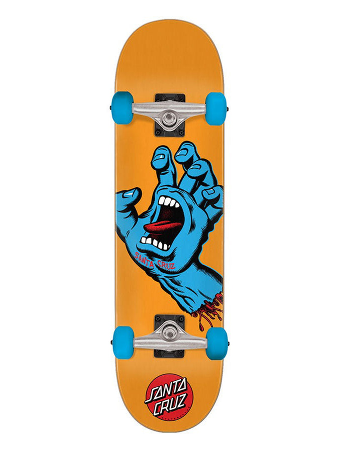 Santa Cruz Screaming Hand Mic 7.8’’ Complete Skateboard | ORANGE