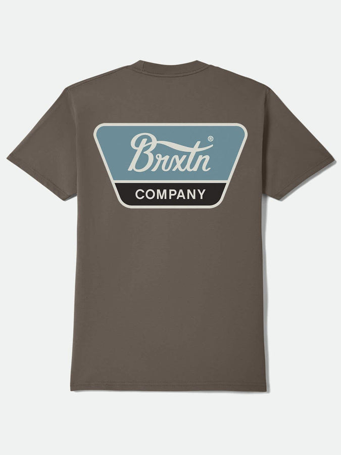 Brixton Linwood T-Shirt Fall 2026 | EARTH/OFF WHITE/JADE