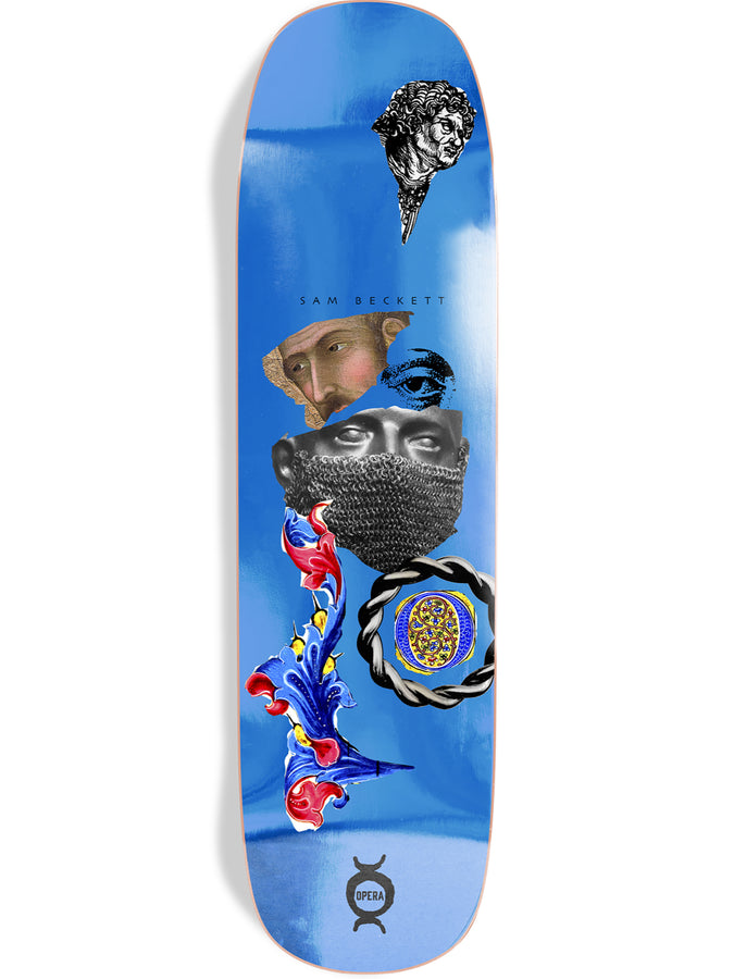 Opera Ex7 Beckett Clipped 8.75 Old School Skateboard Deck | BLUE