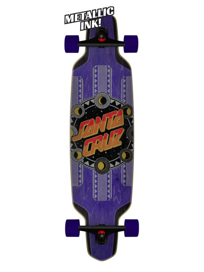 Santa Cruz Long Drop Down Phase Dot Complete Longboard | PURPLE