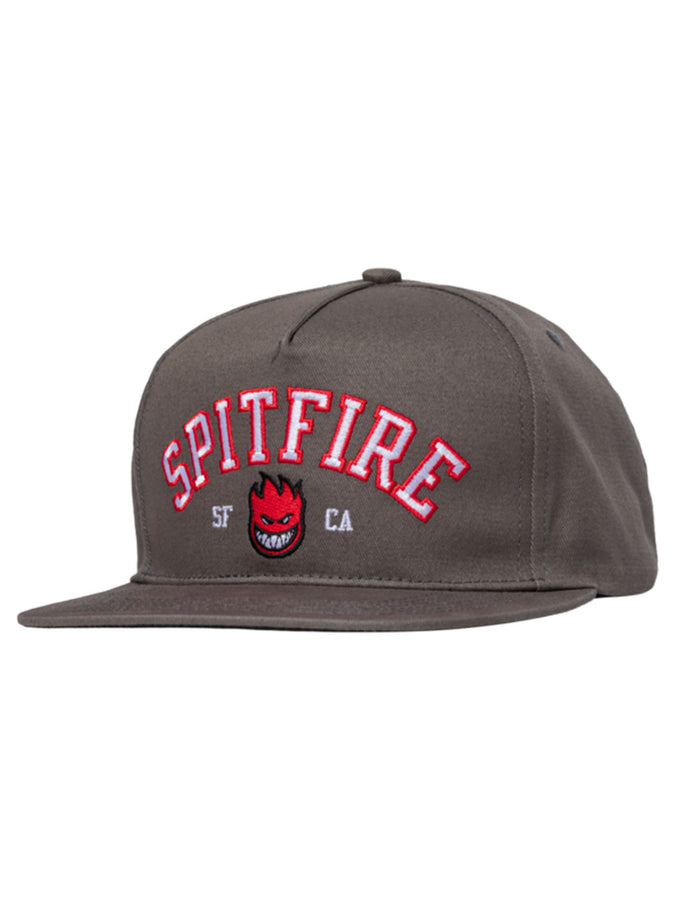 Spitfire Team Bighead Snapback Hat | CHARCOAL/RED