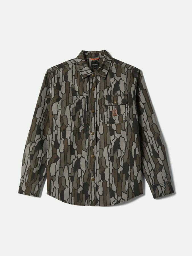 Brixton Builders Stretch L/S Buttondown Shirt Fall 2025 | BARK CAMO