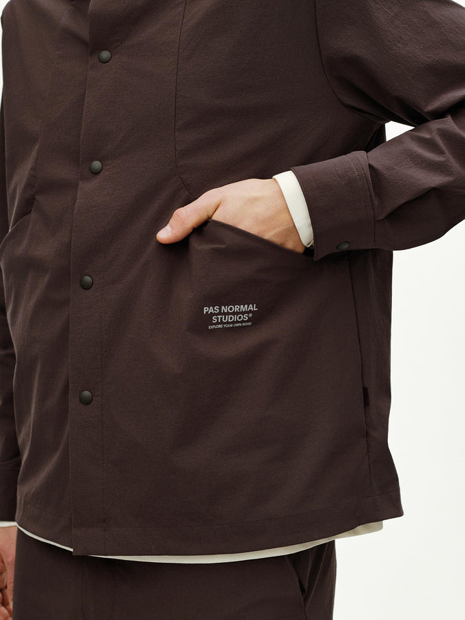 Pas Normal Studios Off-Race Tech Overshirt Jacket Spring 2026 | DARK PURPLE