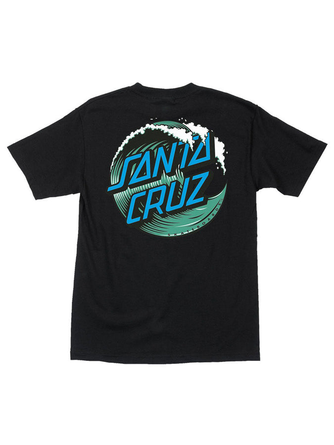 Santa Cruz Wave Dot T-Shirt Spring 2026 | BLACK