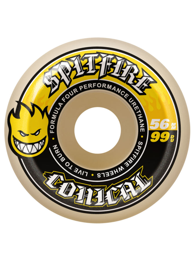 Spitfire F4 Conical 99DU Skateboard Wheels | NATURAL