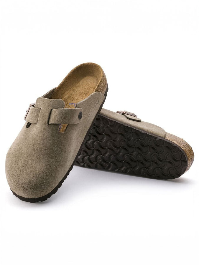 Birkenstock Boston Soft Footbed Suede R Taupe Shoes Fall 2025 | TAUPE