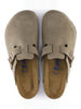 Birkenstock Boston Soft Footbed Suede N Taupe Shoes Spring 2026