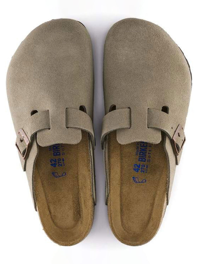 Birkenstock Boston Soft Footbed Suede R Taupe Shoes Spring 2026 | TAUPE