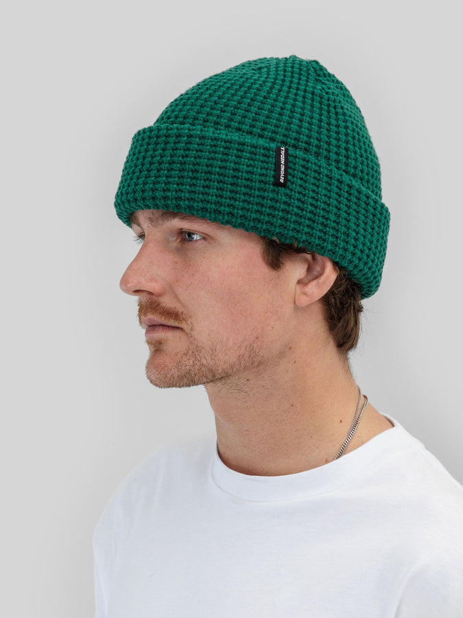 Beyond Medals Waffle Beanie | GREEN