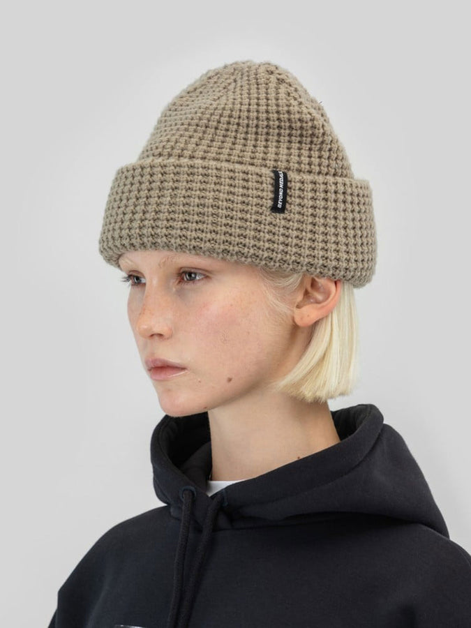 Beyond Medals Waffle Beanie | BEIGE