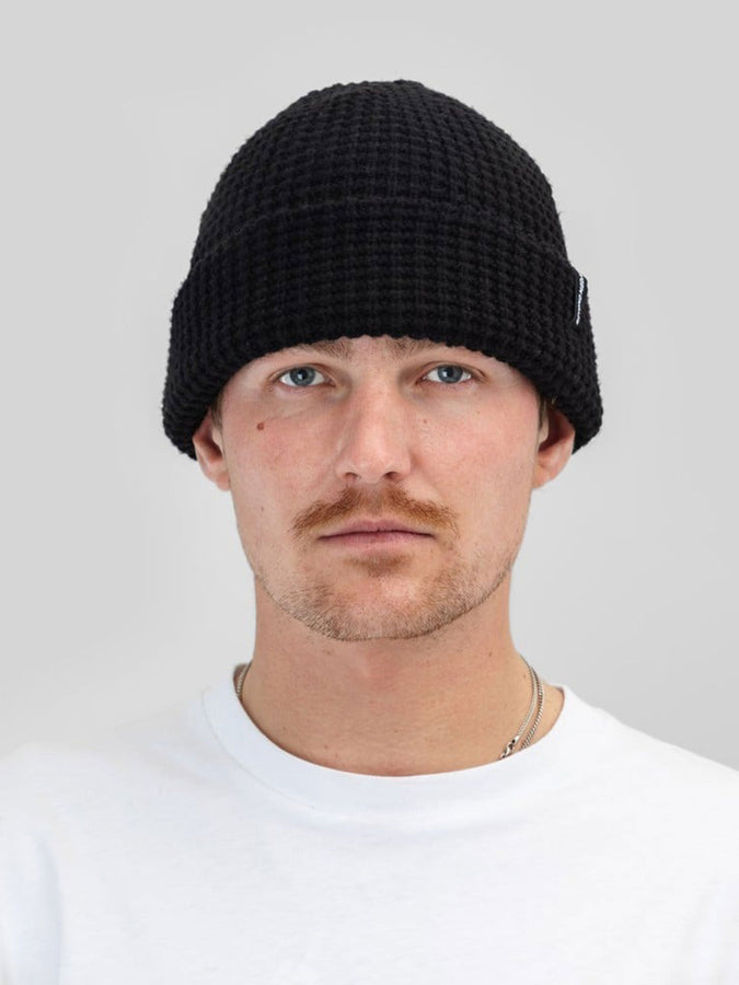 Beyond Medals Waffle Beanie | BLACK