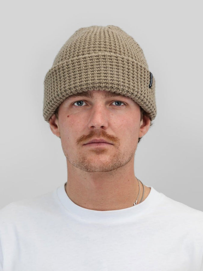 Beyond Medals Waffle Beanie | BEIGE