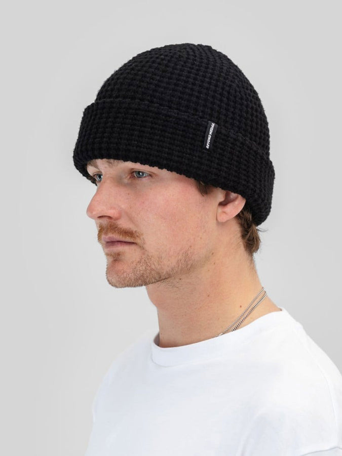 Beyond Medals Waffle Beanie | BLACK
