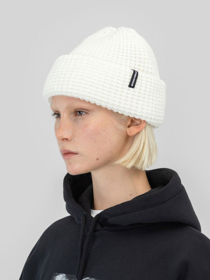 Beyond Medals Waffle Beanie | WHITE