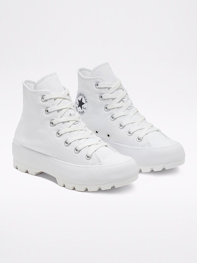 Converse Chuck Taylor All Star Lugged Hi White/Black/White | WHITE/BLACK/WHITE