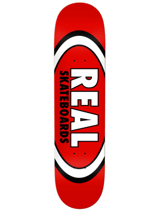Real Team Classic Oval Red 8.12'' Skateboard Deck | RED
