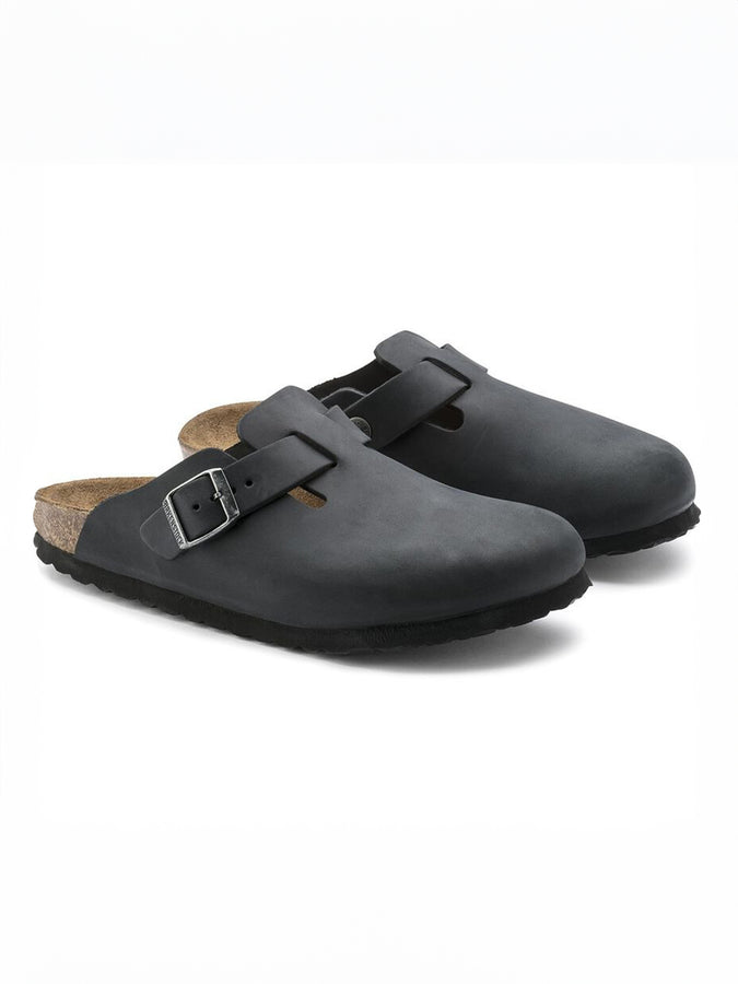 Birkenstock Boston Oiled Leather R Black Shoes Fall 2025 | BLACK