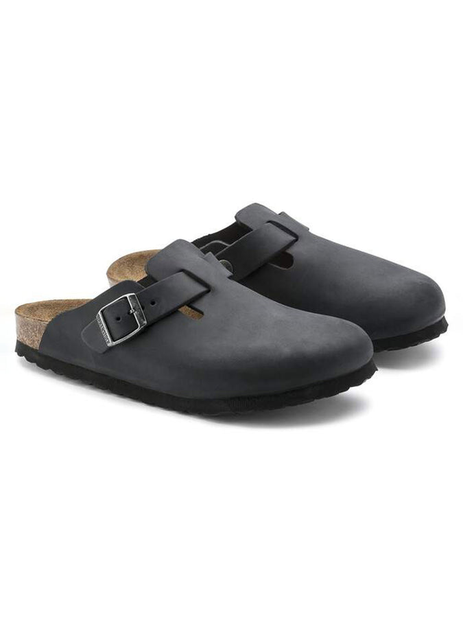Birkenstock Boston Oiled Leather R Black Shoes Spring 2026 | BLACK