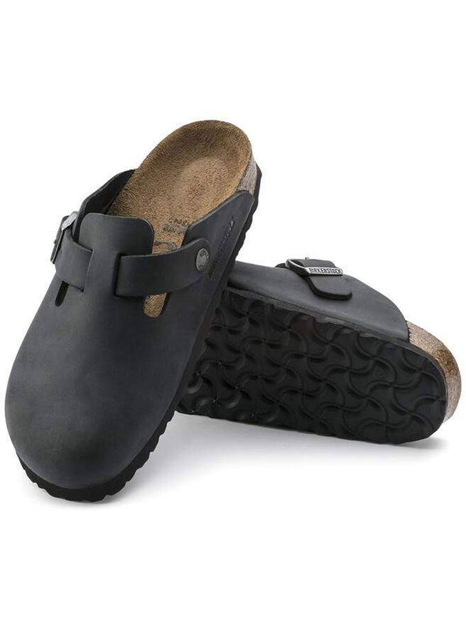 Birkenstock Boston Oiled Leather R Black Shoes Spring 2026 | BLACK