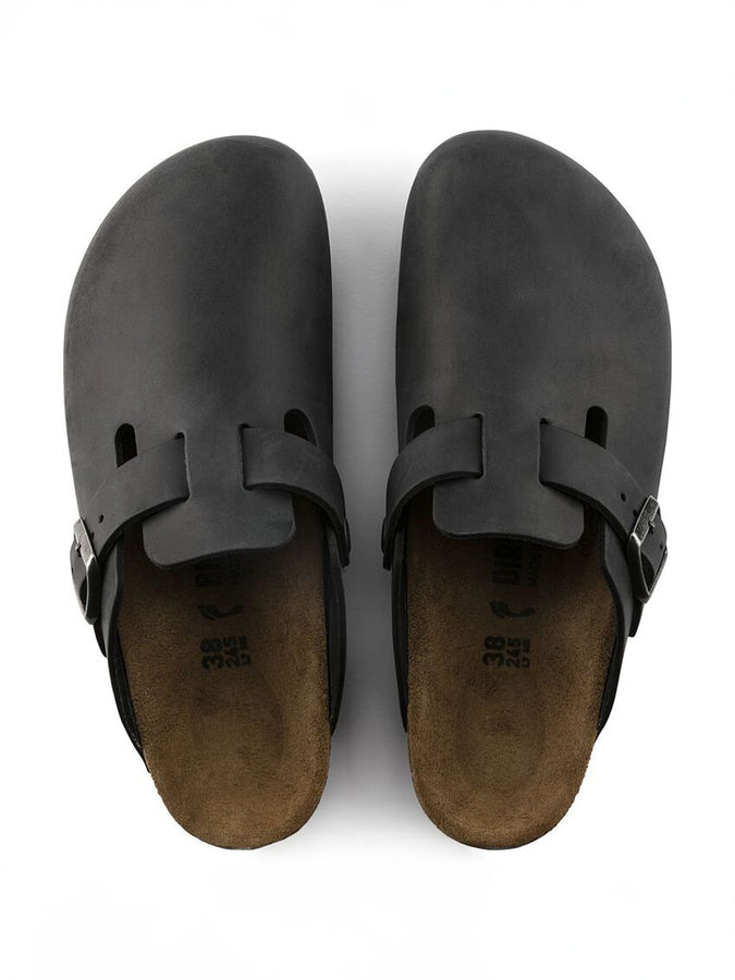 Birkenstock Boston Oiled Leather R Black Shoes Fall 2025 | BLACK