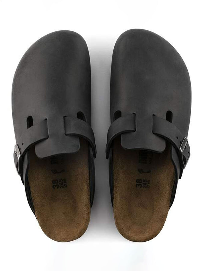 Birkenstock Boston Oiled Leather R Black Shoes Spring 2026 | BLACK