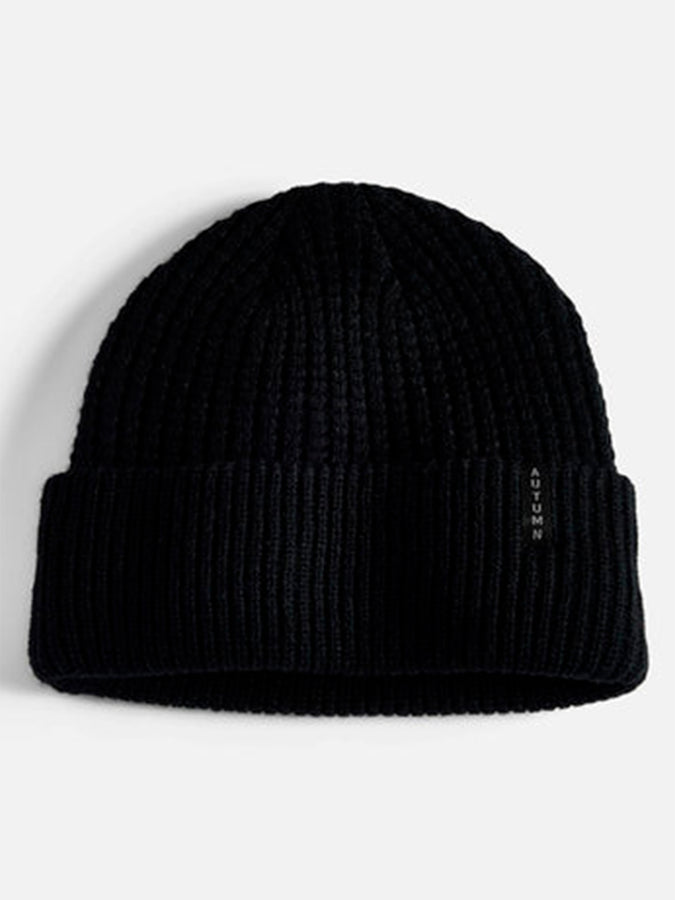 Autumn Thermal Knit Beanie | BLACK