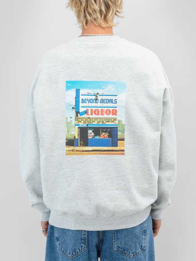 Beyond Medals Liquid Crewneck Sweatshirt Holiday 2025 | GREY