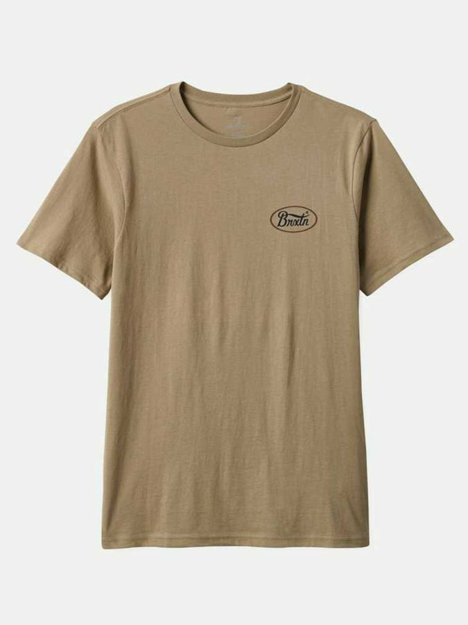 Brixton Parsons Short Sleeve T-Shirt Summer 2024 | OATMEAL / WASHED NAVY / SEPIA