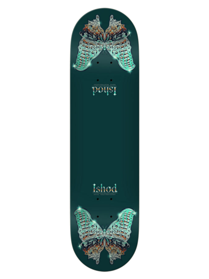 Real Ishod Mariposa Chrome Redux Twin Tail Skateboard Deck | GREEN