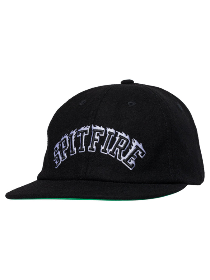 Spitfire Team Bighead Flame Script Strapback Hat | BLACK/WHITE