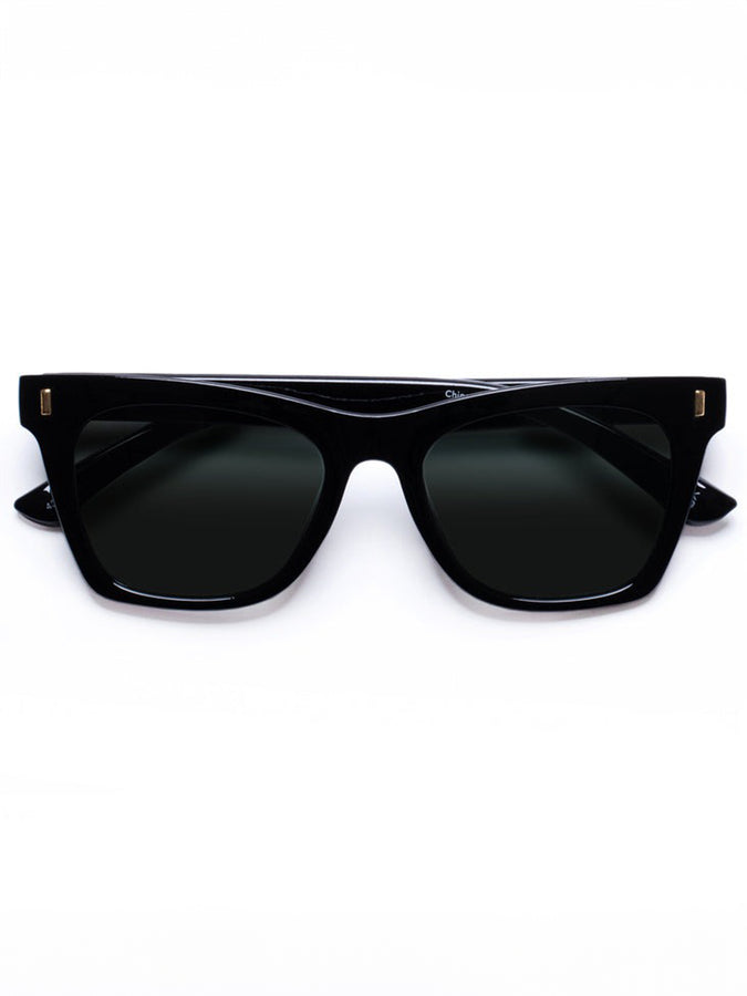 Bellatrix Black/Green Mono Sunglasses