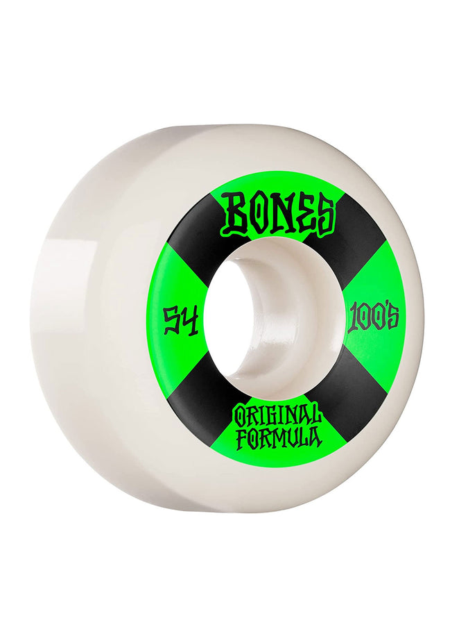 Bones Price Point 100'S V5 Sidecut 54mm Skateboard Wheels | WHITE