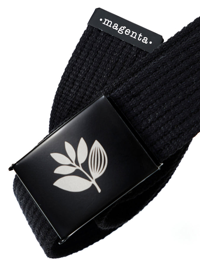 Magenta Plant Clip Belt | BLACK