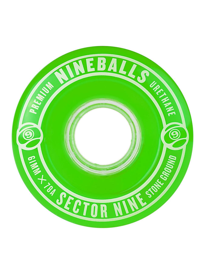 Sector 9 Nine Ball Green 61mm Skateboard Wheels | GREEN