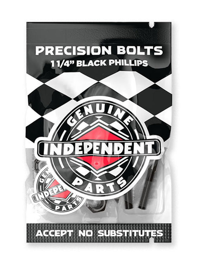 Independent Precision Philips 1 1/4'' Bolts | BLACK