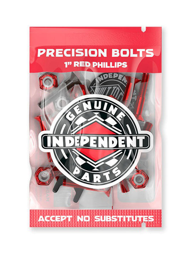 Independent Precision Phillips Red/Black 1'' Bolts | RED/BLACK