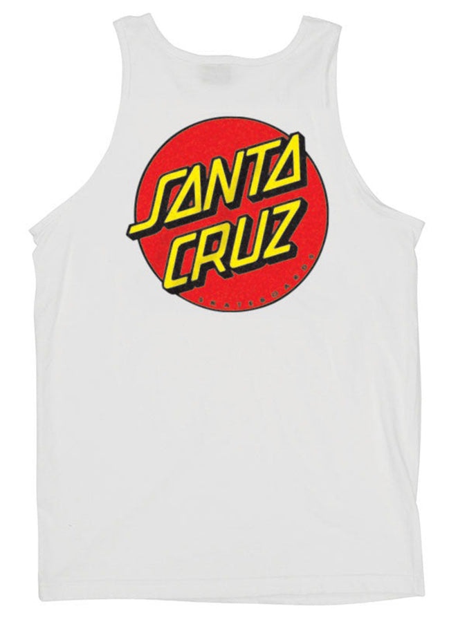Santa Cruz Classic Dot Tank Top Summer 2024 | WHITE