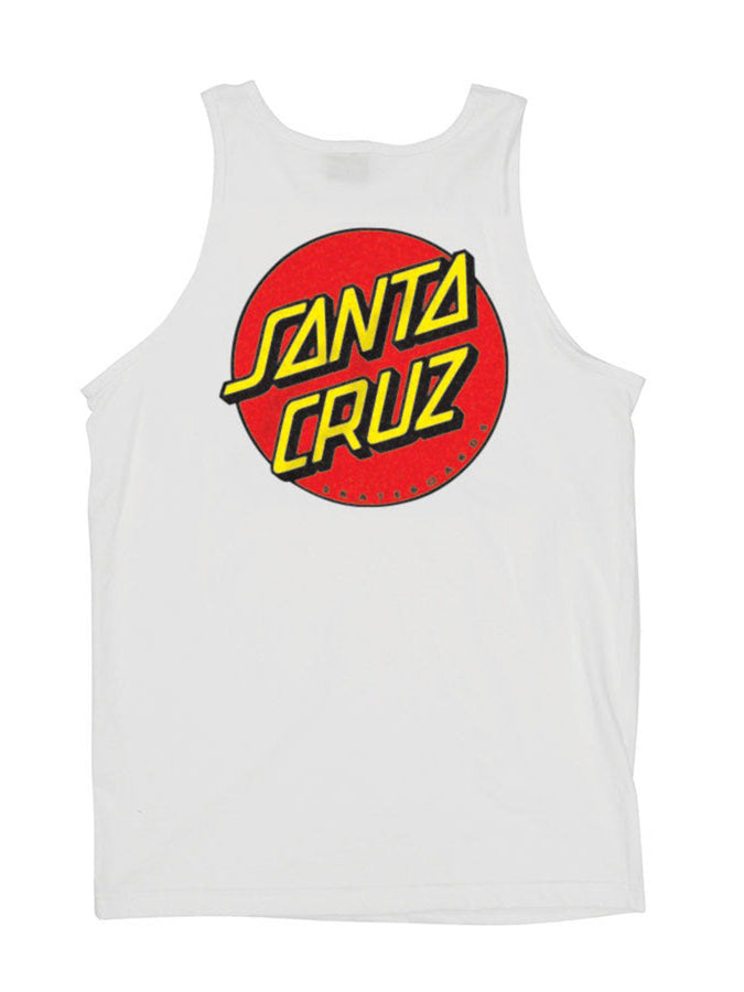 Santa Cruz Classic Dot Tank Top | WHITE