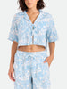 Volcom Tied Up Crop Short Sleeve Buttondown Shirt Spring 2026