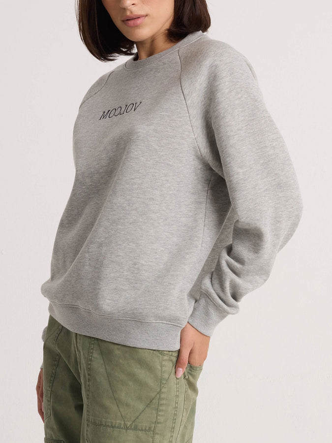 Volcom Stone Magic BF Crewneck Sweatshirt Fall 2026 | HEATHER GREY (HGY)
