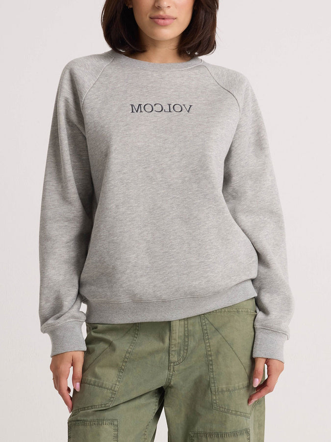 Volcom Stone Magic BF Crewneck Sweatshirt Fall 2026 | HEATHER GREY (HGY)