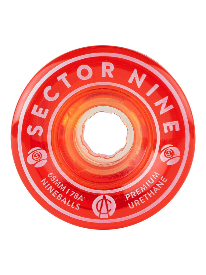 Sector 9 Nine Ball Red 65mm Skateboard Wheels | RED