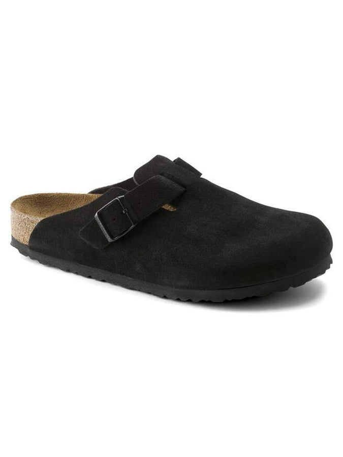 Birkenstock Boston Soft Footbed Suede R Black Shoes Spring 2026 | BLACK