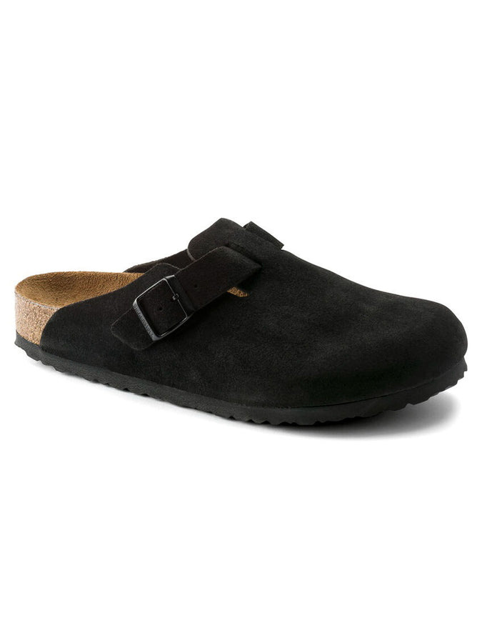 Birkenstock Boston Soft Footbed Suede R Shoes Spring 2024 | BLACK
