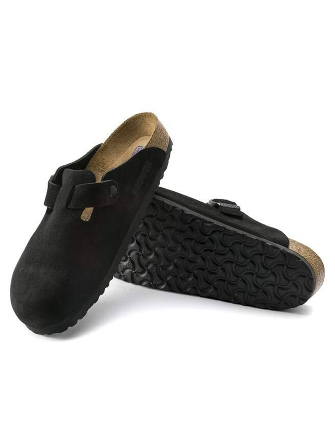 Birkenstock Boston Soft Footbed Suede R Black Shoes Spring 2026 | BLACK