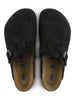 Birkenstock Boston Soft Footbed Suede R Black Shoes Spring 2026